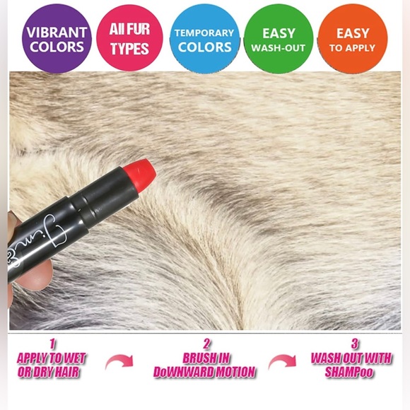 JIM & GLORIA ~ TEMPORARY PET HAIR DYE CHALK - Picture 6 of 6